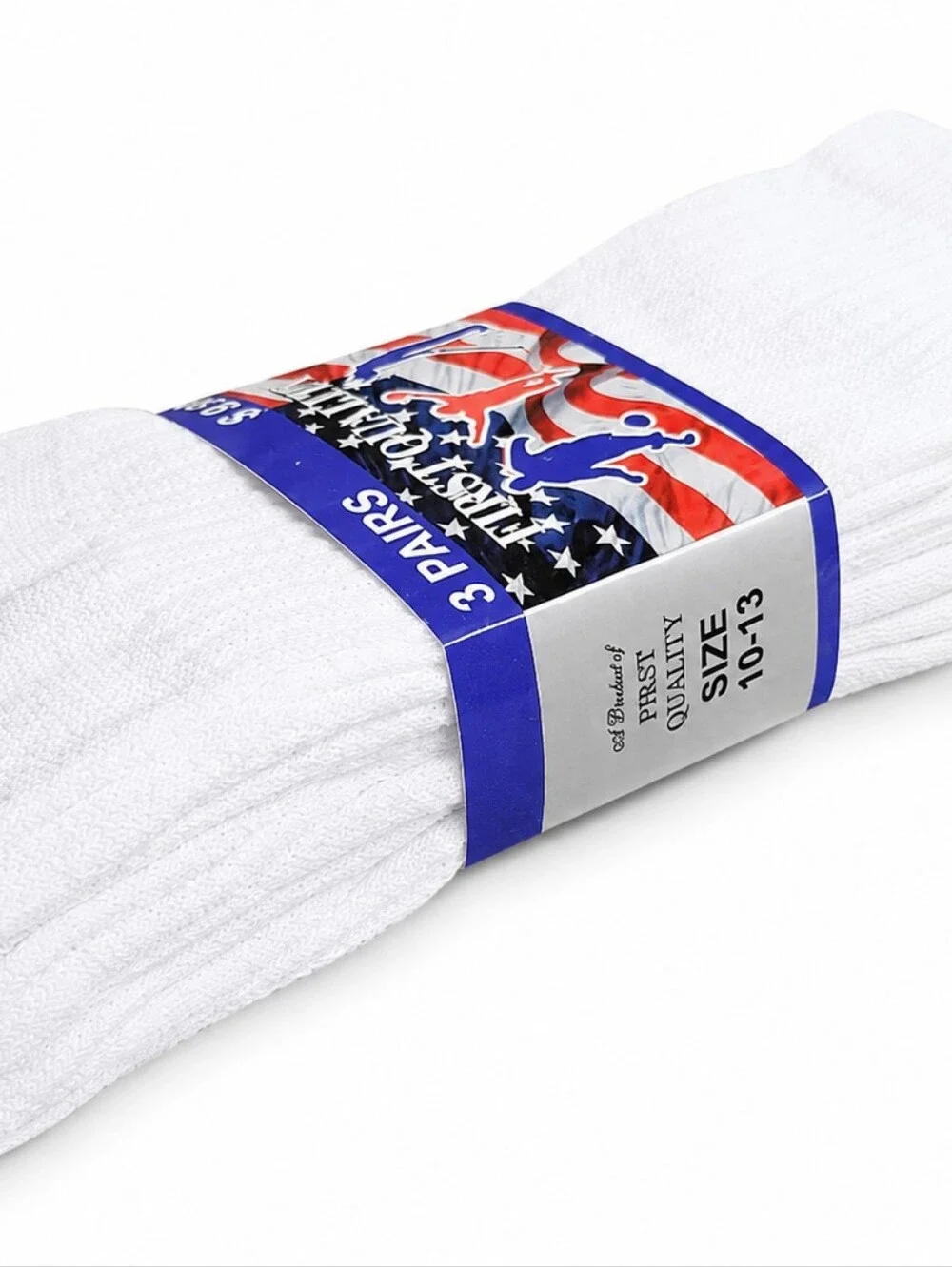 12 Pairs Men's Cotton Crew Everyday Plain Solid White Socks Size 10-13
